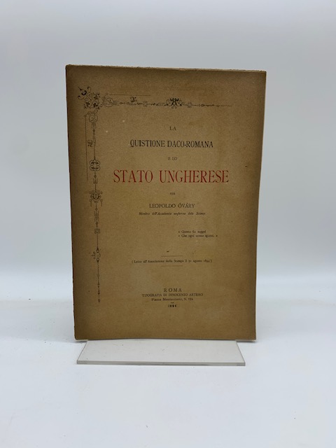 La quistione daco-romana e lo Stato ungherese